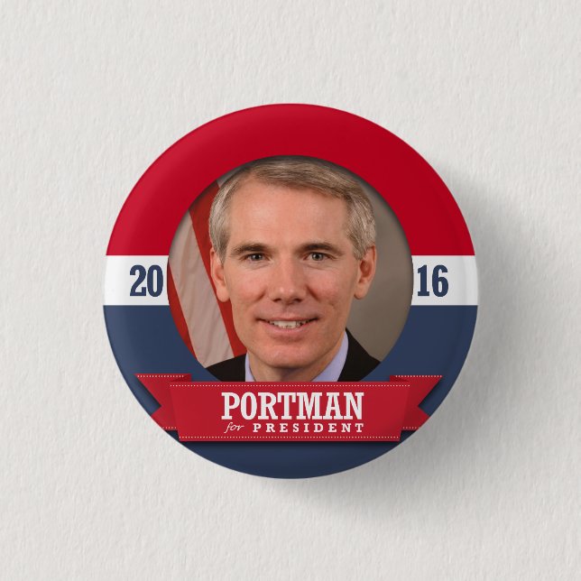 CHAPA REDONDA DE 2,5 CM ROB PORTMAN 2016 (Anverso)