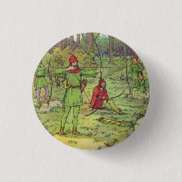 Chapa Redonda De 2,5 Cm Robin Hood en el bosque