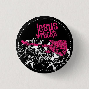 Chapa Redonda De 2,5 Cm Rocas de Jesús