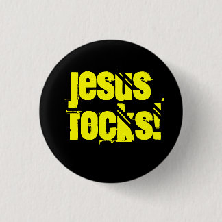 Chapa Redonda De 2,5 Cm ¡Rocas de Jesús!