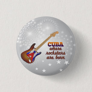 Chapa Redonda De 2,5 Cm Rockstars nace en Cuba