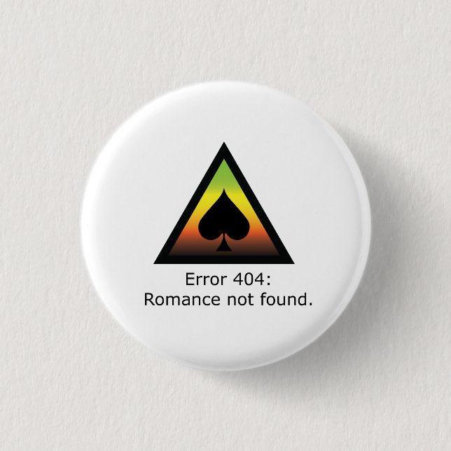 Chapa Redonda De 2,5 Cm Romance 404 (Anverso)