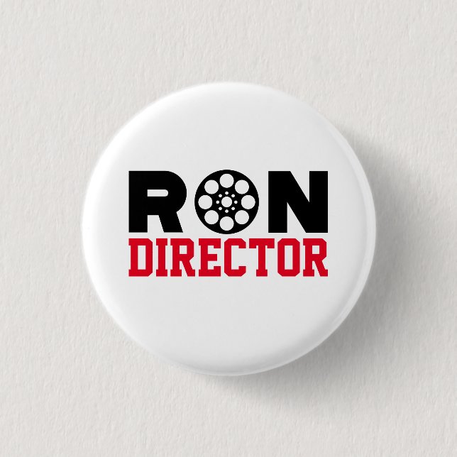Chapa Redonda De 2,5 Cm Ron Director (Anverso)