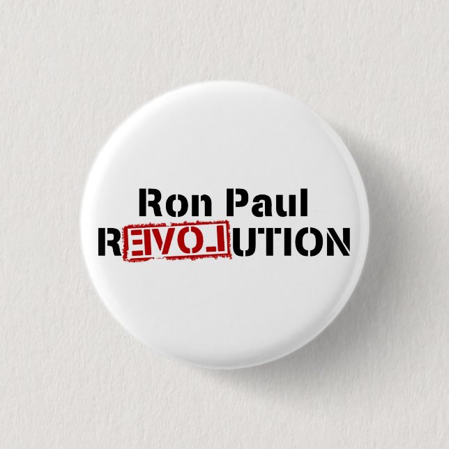 Chapa Redonda De 2,5 Cm RonPaulrRevolution (Anverso)