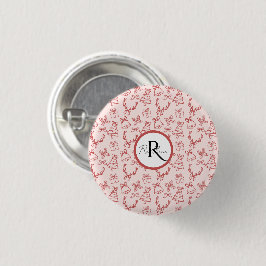 Chapa Redonda De 2,5 Cm Rosa Whimsical