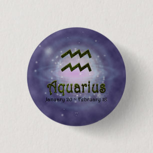 Chapa Redonda De 2,5 Cm Rótulo Astrológico de Color Acústico Zodiaco