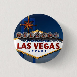 Chapa Redonda De 2,5 Cm Rótulo de Vegas Dusk