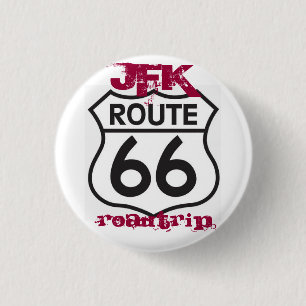 Chapa Redonda De 2,5 Cm route66, Roadtrip, JFK