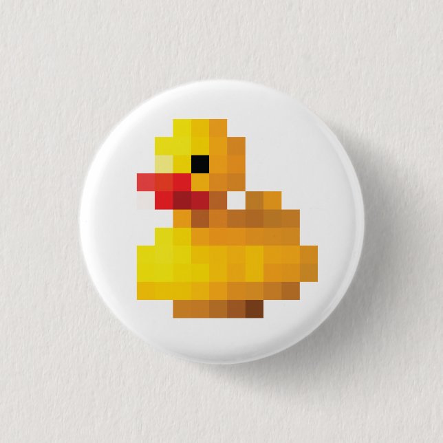 Chapa Redonda De 2,5 Cm Rubber Ducky (Anverso)