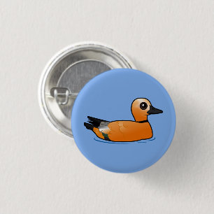 Chapa Redonda De 2,5 Cm Ruddy Shelduck Birdorable
