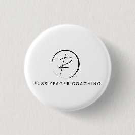 Chapa Redonda De 2,5 Cm Russ Yeager Coaching Signature Logo