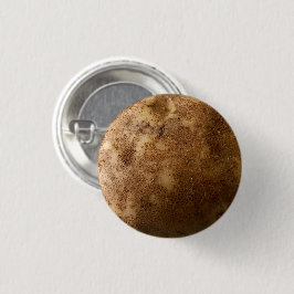 Chapa Redonda De 2,5 Cm Russet Potato Close-up Photo Pin