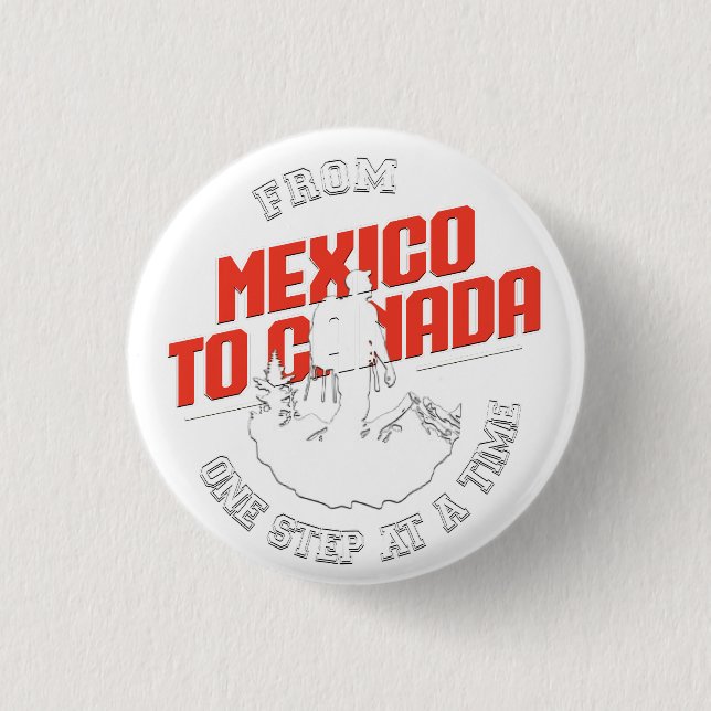 Chapa Redonda De 2,5 Cm Ruta del Escudo del Pacífico (PCT) (Anverso)