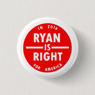 Chapa Redonda De 2,5 Cm Ryan tiene razón