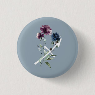 Chapa Redonda De 2,5 Cm Sagittarius Zodiac Star Sign