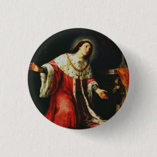Chapa Redonda De 2,5 Cm Saint Casimir Jagiellon