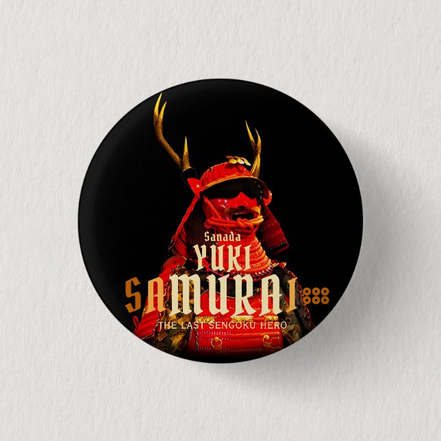 Chapa Redonda De 2,5 Cm SANADA YUKIMURA (versión normal) (Anverso)