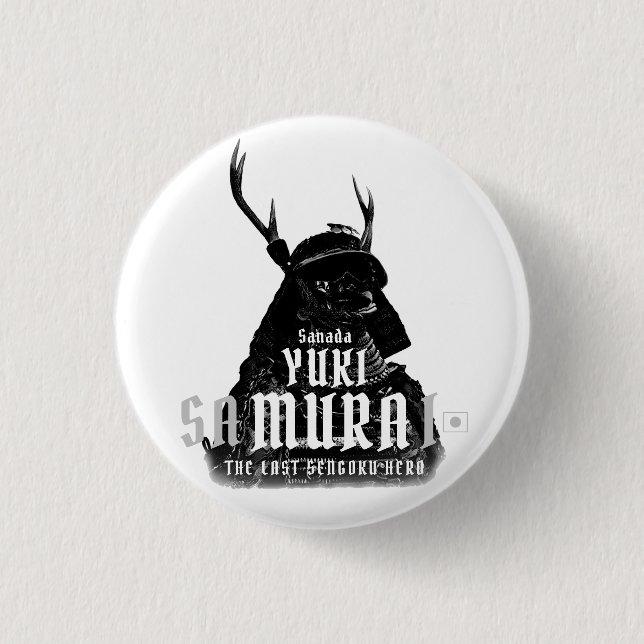 Chapa Redonda De 2,5 Cm SANADA YUKIMURA (versión oscura) (Anverso)