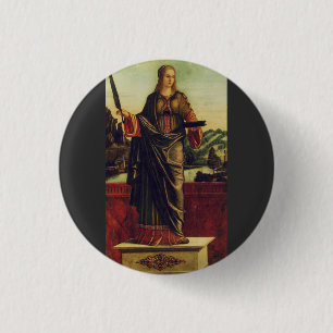 Chapa Redonda De 2,5 Cm Santa Anastasia de Roma Arte Premium