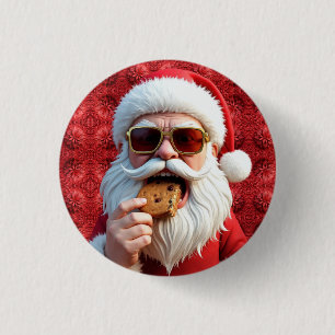 Chapa Redonda De 2,5 Cm Santa Claus genial