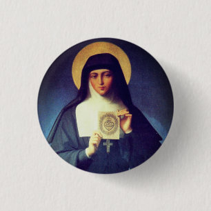 Chapa Redonda De 2,5 Cm Santa Margaret Mary Alacoque