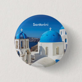 Chapa Redonda De 2,5 Cm Santorini Grecia