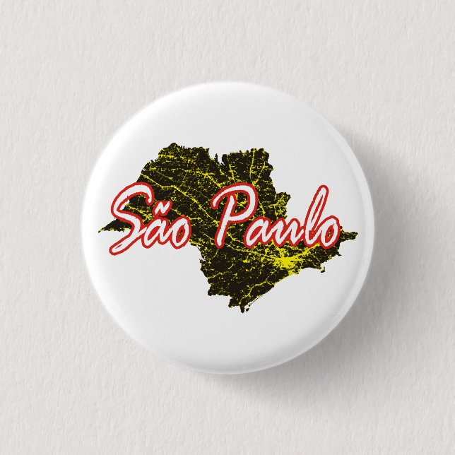 Chapa Redonda De 2,5 Cm Sao Paulo (Anverso)
