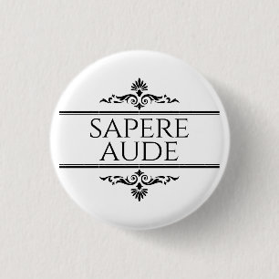Chapa Redonda De 2,5 Cm Sapere Aude