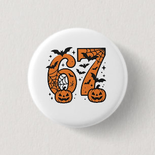 Chapa Redonda De 2,5 Cm Seis Siete Memes Halloween 67 Mason Spooky