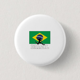 Chapa Redonda De 2,5 Cm Selección De Fútbol De Brasil