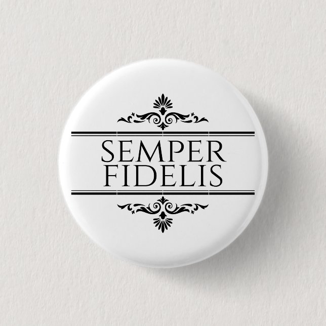 Chapa Redonda De 2,5 Cm Semper Fidelis (Anverso)