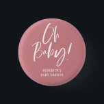 Chapa Redonda De 2,5 Cm Sencilla caligrafía Sexo Neutral Baby Shower<br><div class="desc">El botón Sencillo de caligrafía Sexo Neutral Baby Shower presenta una caligrafía divertida y moderna en colores vivos y sólidos.</div>