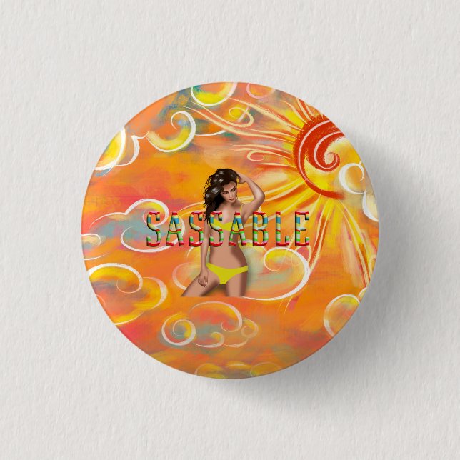 Chapa Redonda De 2,5 Cm SER Sassyble (Anverso)
