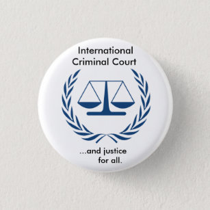 Chapa Redonda De 2,5 Cm Serie internacional del Tribunal Penal