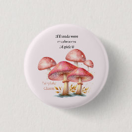 Chapa Redonda De 2,5 Cm Setas Encantadas Rosadas Caprichosas