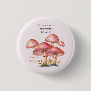 Chapa Redonda De 2,5 Cm Setas Encantadas Rosadas Caprichosas