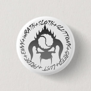 Chapa Redonda De 2,5 Cm Seven deadly sins Round Button