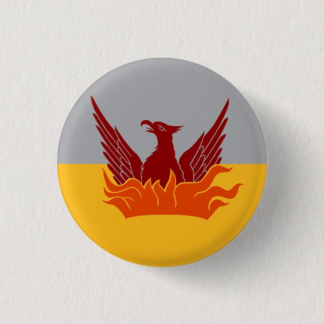 Chapa Redonda De 2,5 Cm SF Fog Gold Flag Button (Anverso)