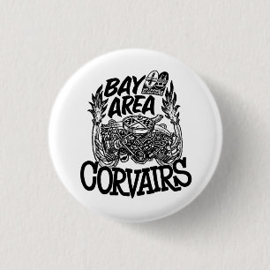 Chapa Redonda De 2,5 Cm SFBA CORSA Corvair Club Bard Beach Design
