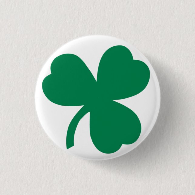 Chapa Redonda De 2,5 Cm Shamrock (Anverso)