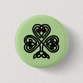 Chapa Redonda De 2,5 Cm Shamrock celta