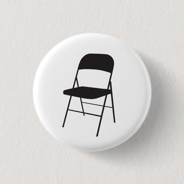 Chapa Redonda De 2,5 Cm Shirley Chisholm Folding Chair (Anverso)