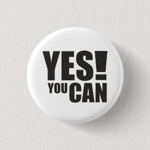 Chapa Redonda De 2,5 Cm SÍ QUE PUEDES - Diseño de citas positivas motivaci