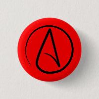 Símbolo ateo: negro sobre rojo