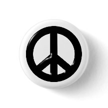 Símbolo de Paz 3D Negro