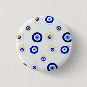 Chapa Redonda De 2,5 Cm Símbolo del Ojo Malo