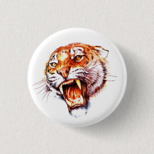 Chapa Redonda De 2,5 Cm Símbolo del tatuaje del personalizado Guay rugien