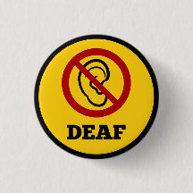 símbolo sordo amarillo