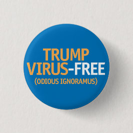 Chapa Redonda De 2,5 Cm Sin virus Trump