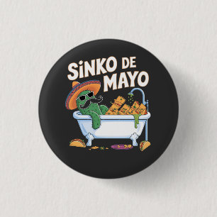 Chapa Redonda De 2,5 Cm Sinko de Mayo Cinco De Mayo Cactus Funny